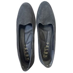 Selby Comfort Flex Women's BNavy/Gray Suede Perforated Ballet Flats Size 7.5 M
